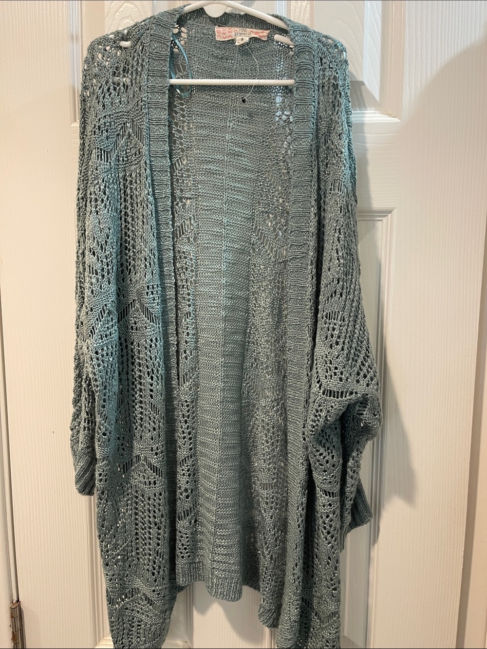 Pink Republic Light Blue Open Knit Cardigan